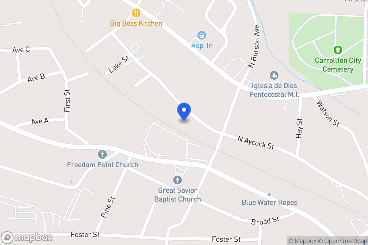 Map of 622 N Aycock St