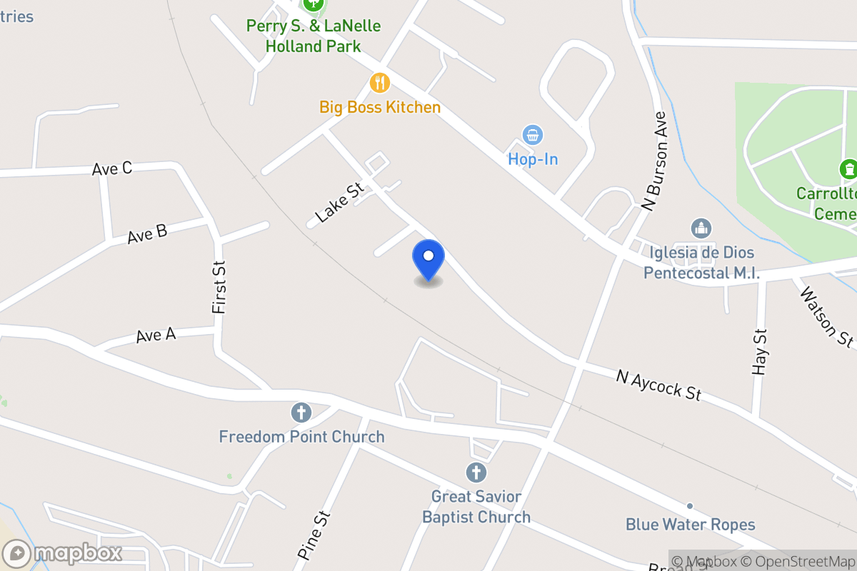 Map of 638 N Aycock St