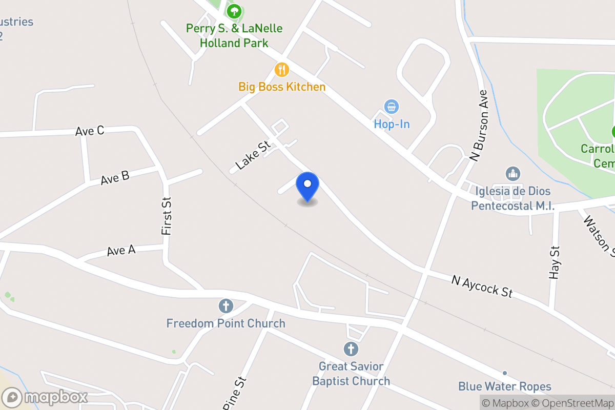 Map of 642 N Aycock St
