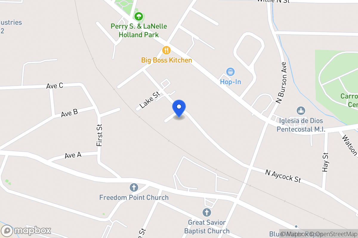 Map of 648 N Aycock St