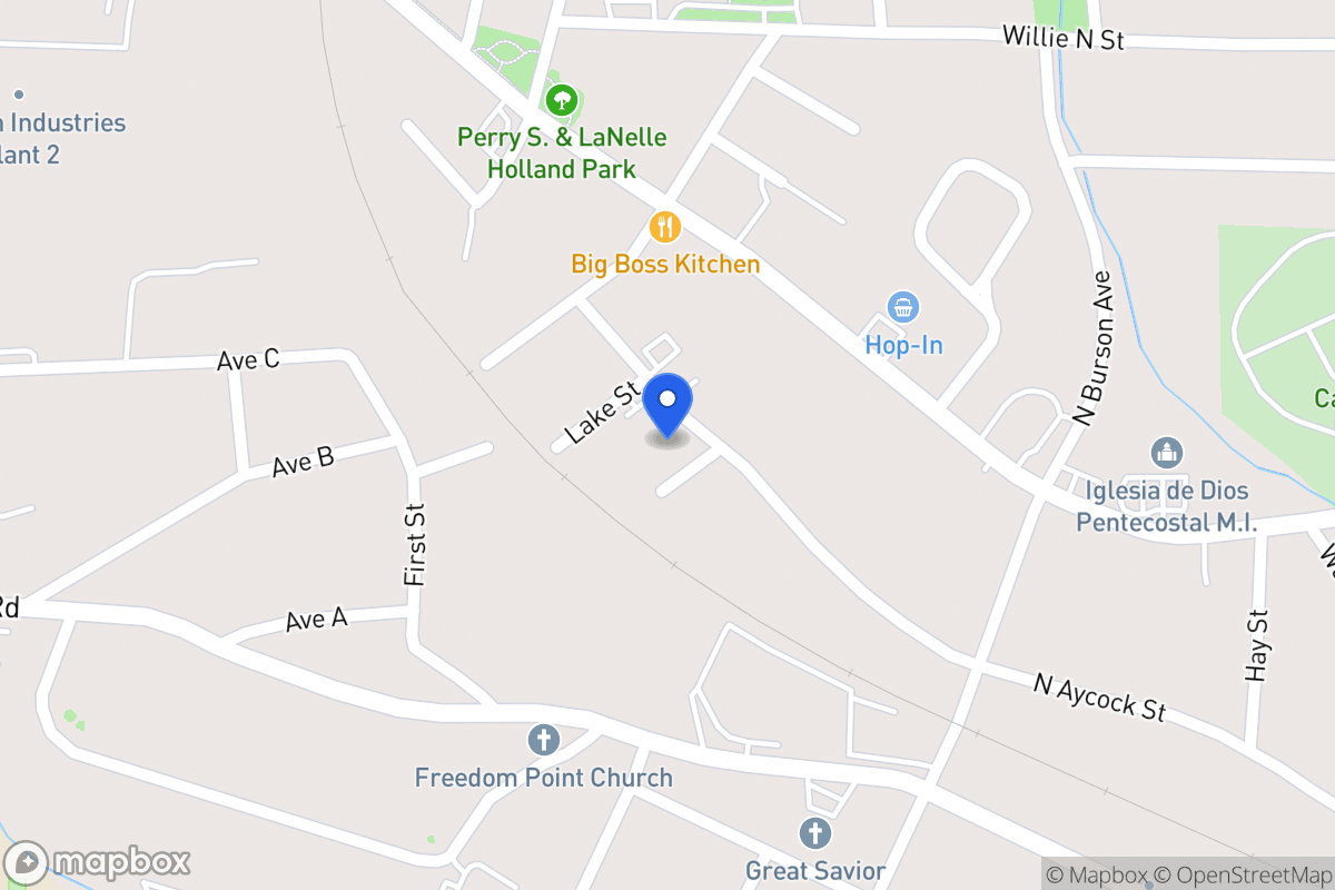Map of 706 N Aycock St