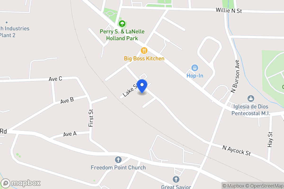 Map of 710 N Aycock St
