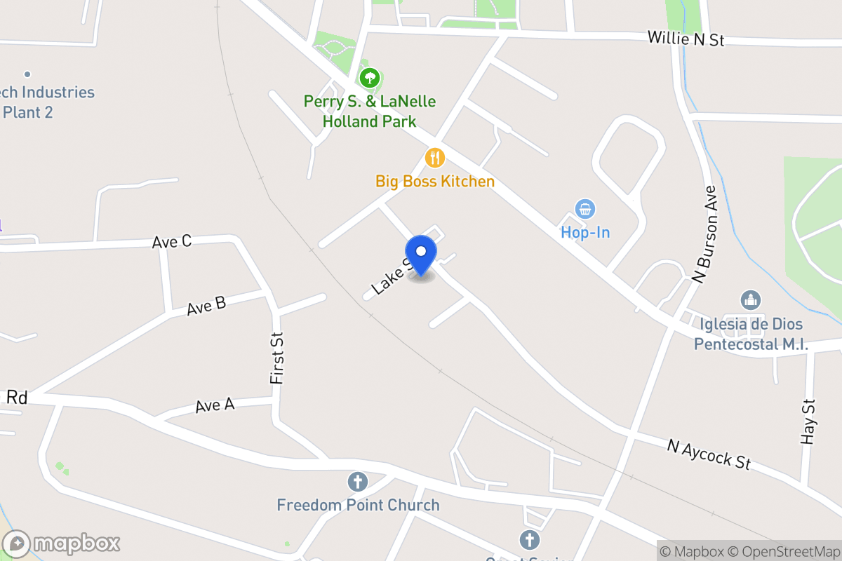 Map of 712 N Aycock St