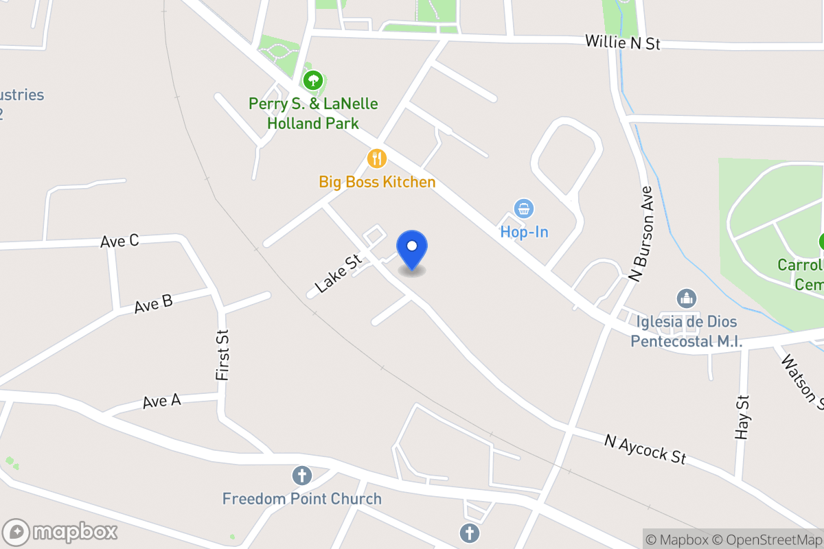 Map of 705 N Aycock St
