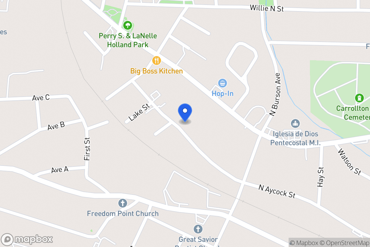 Map of 643 N Aycock St