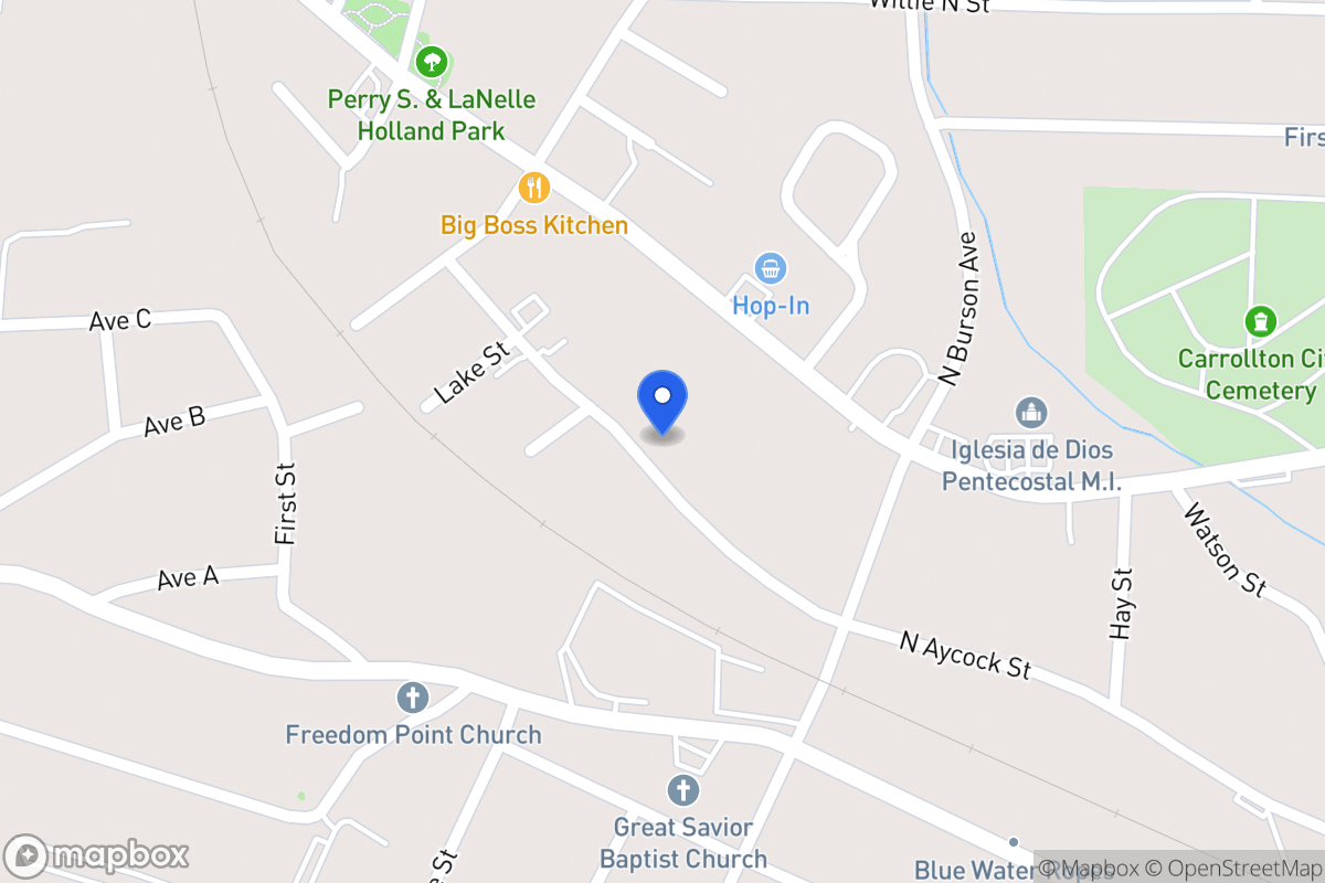 Map of 639 N Aycock St