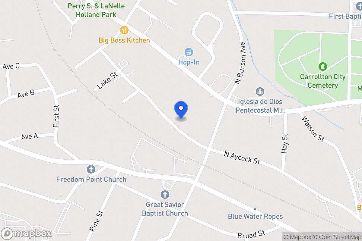 Map of 623 N Aycock St