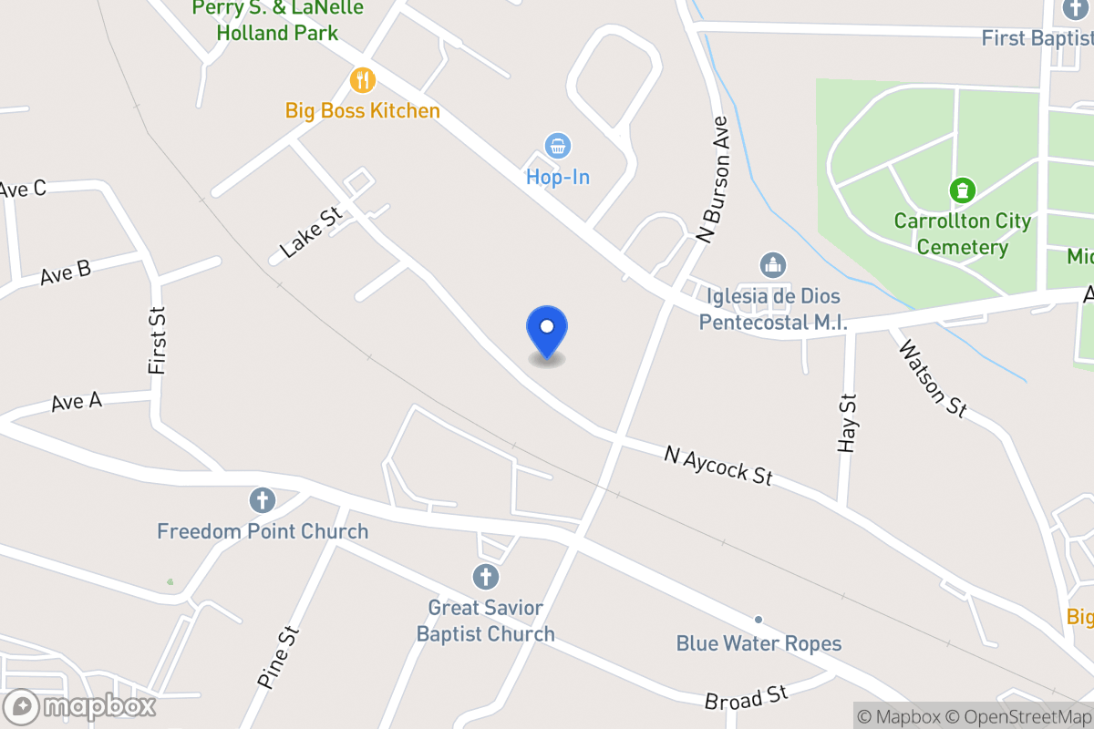 Map of 619 N Aycock St