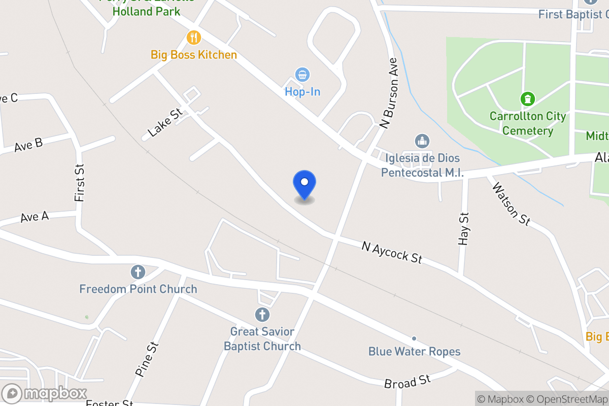Map of 615 N Aycock St