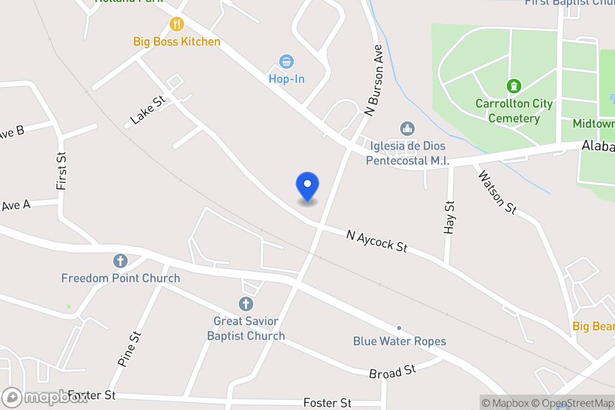 Map of 605 N Aycock St