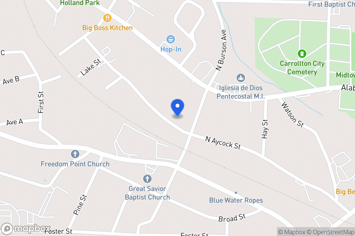 Map of 609 N Aycock St