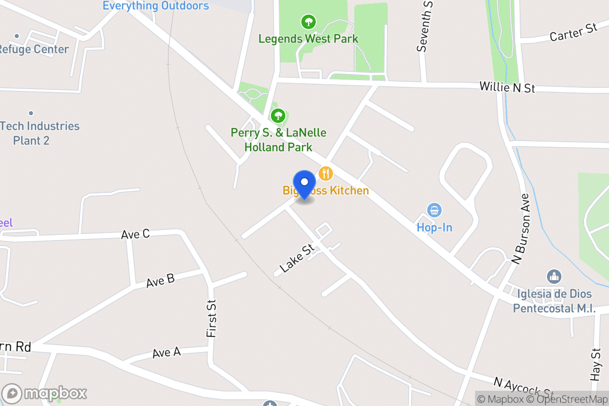 Map of 819 N Aycock St