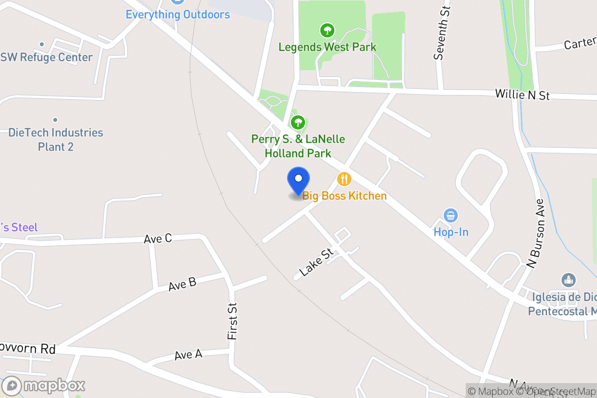 Map of 201 Jennie Mae Dyer St