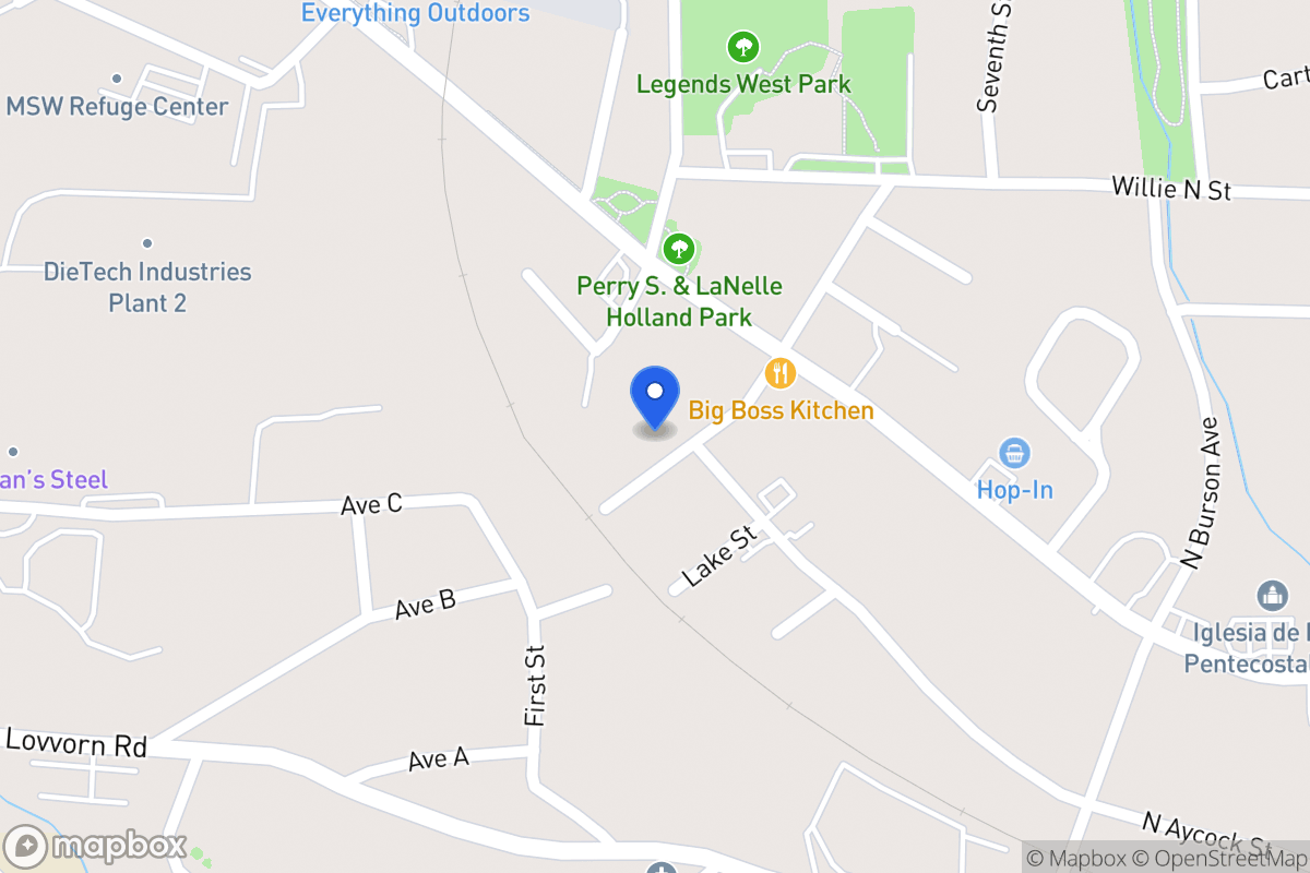 Map of 205 Jennie Mae Dyer St