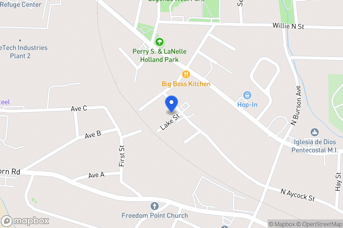 Map of 802 N Aycock St