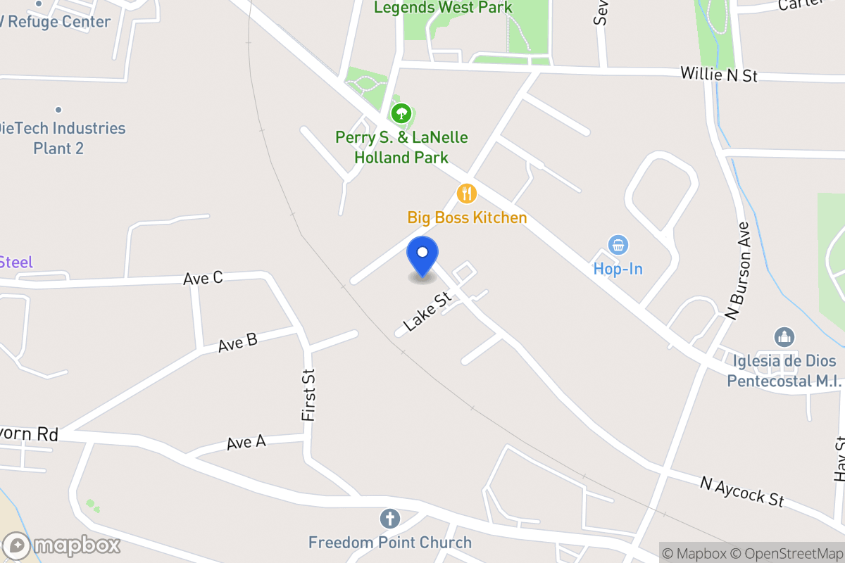 Map of 806 N Aycock St