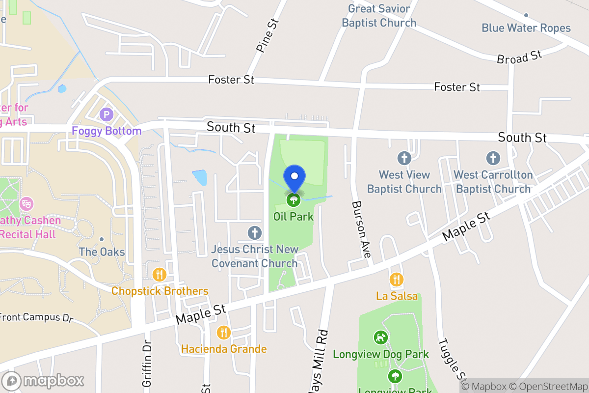 Map of Oil Park Dr