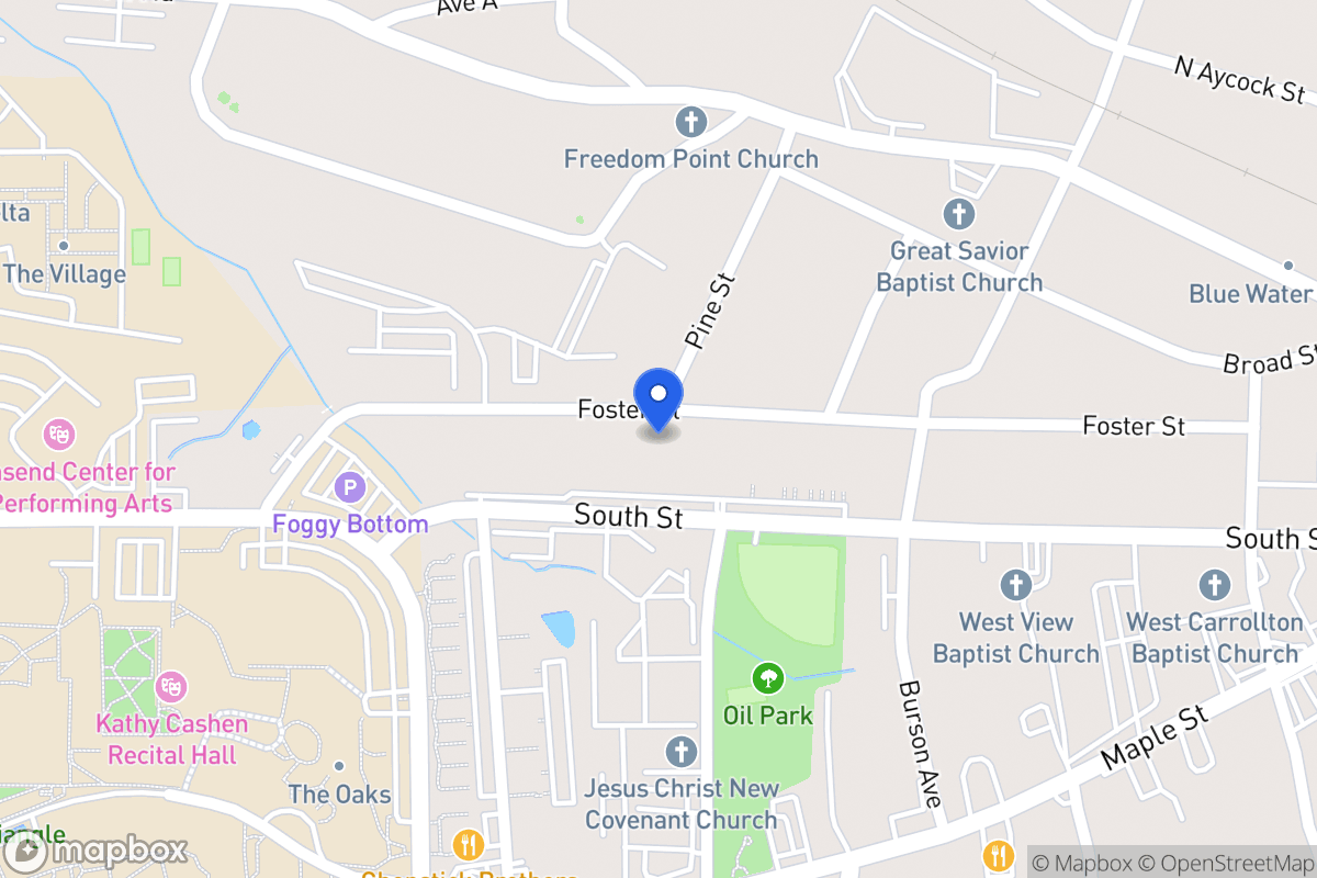 Map of 302 Foster St