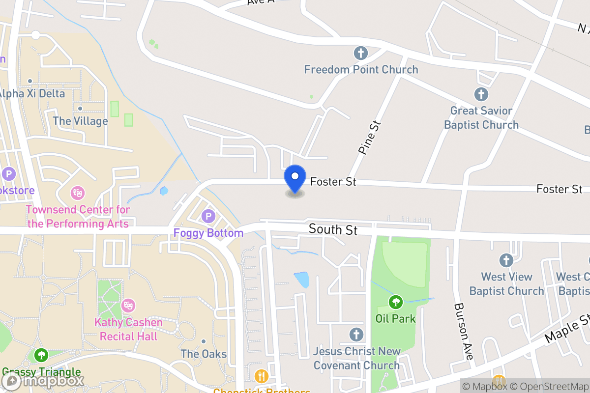 Map of 316 Foster St