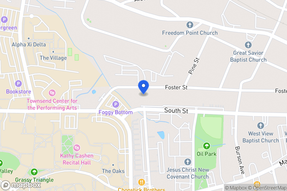 Map of 326 Foster St