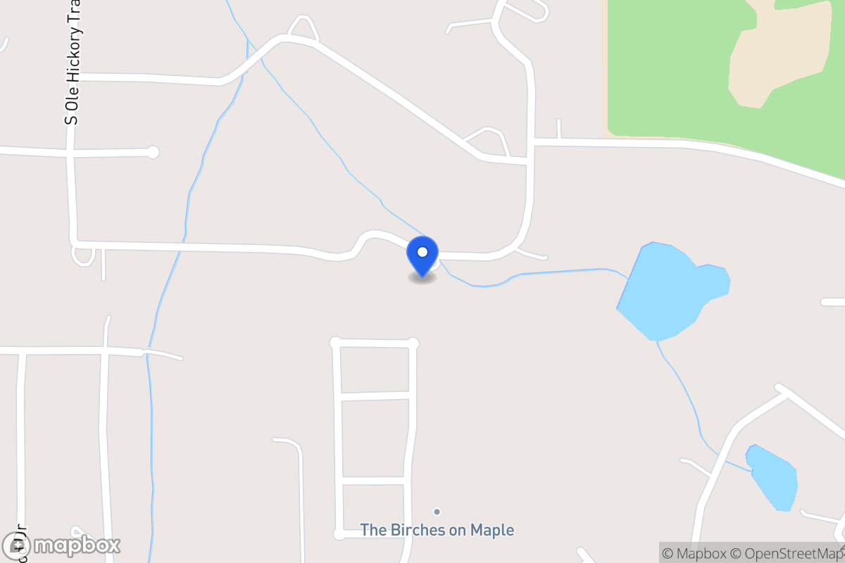 Map of 110 S Ole Hickory Trl