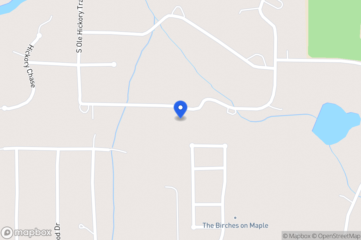 Map of 117 S Ole Hickory Trl