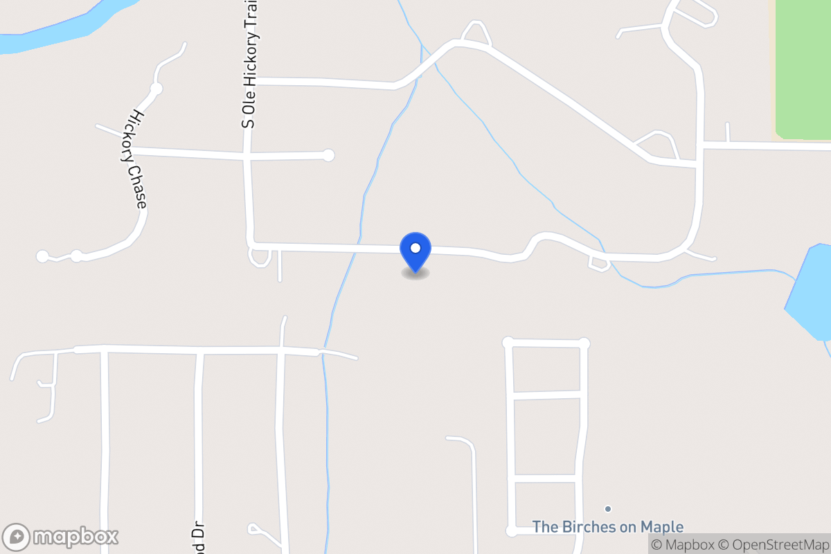 Map of 121 S Ole Hickory Trl