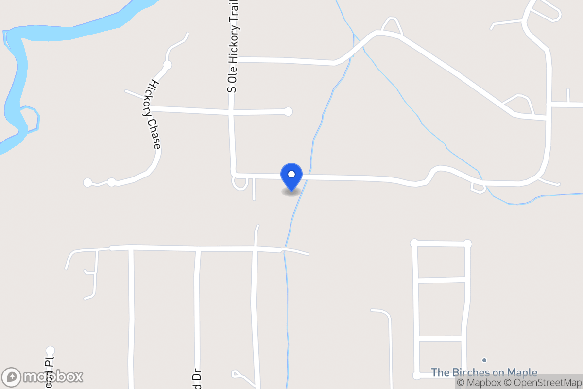 Map of 126 S Ole Hickory Trl