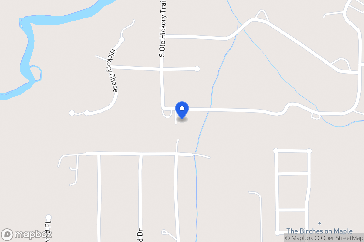 Map of 128 S Ole Hickory Trl