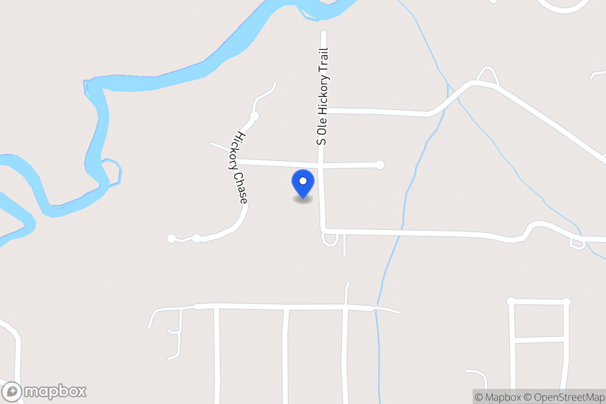 Map of 134 S Ole Hickory Trl