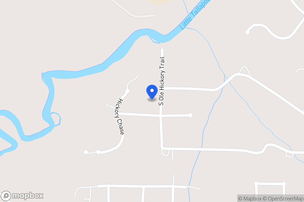 Map of 200 S Ole Hickory Trl