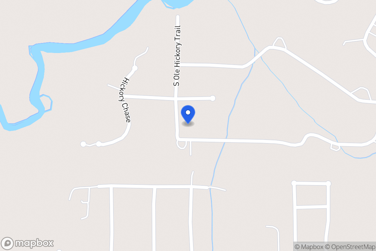 Map of 133 S Ole Hickory Trl