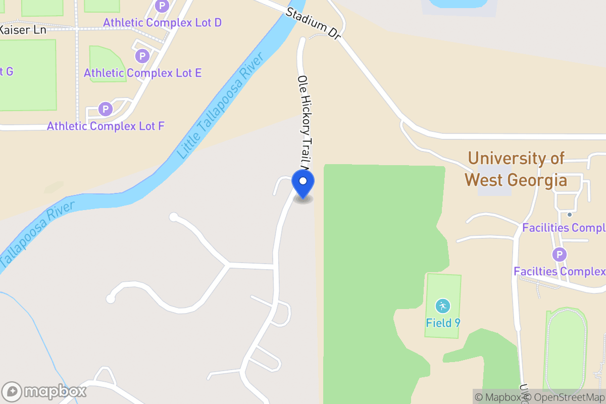 Map of 119 N Ole Hickory Trl