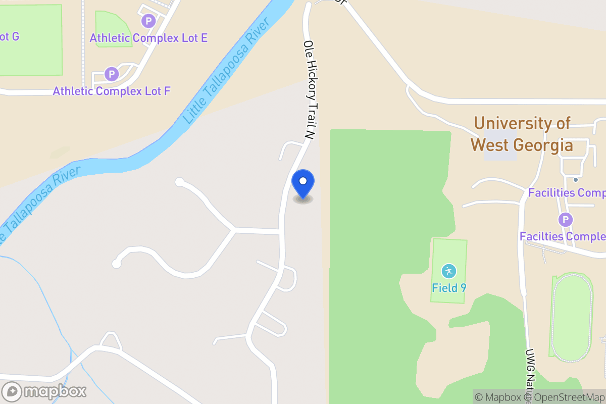 Map of 116 N Ole Hickory Trl