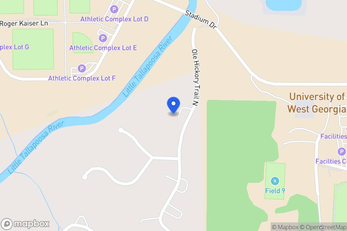 Map of 202 N Ole Hickory Trl
