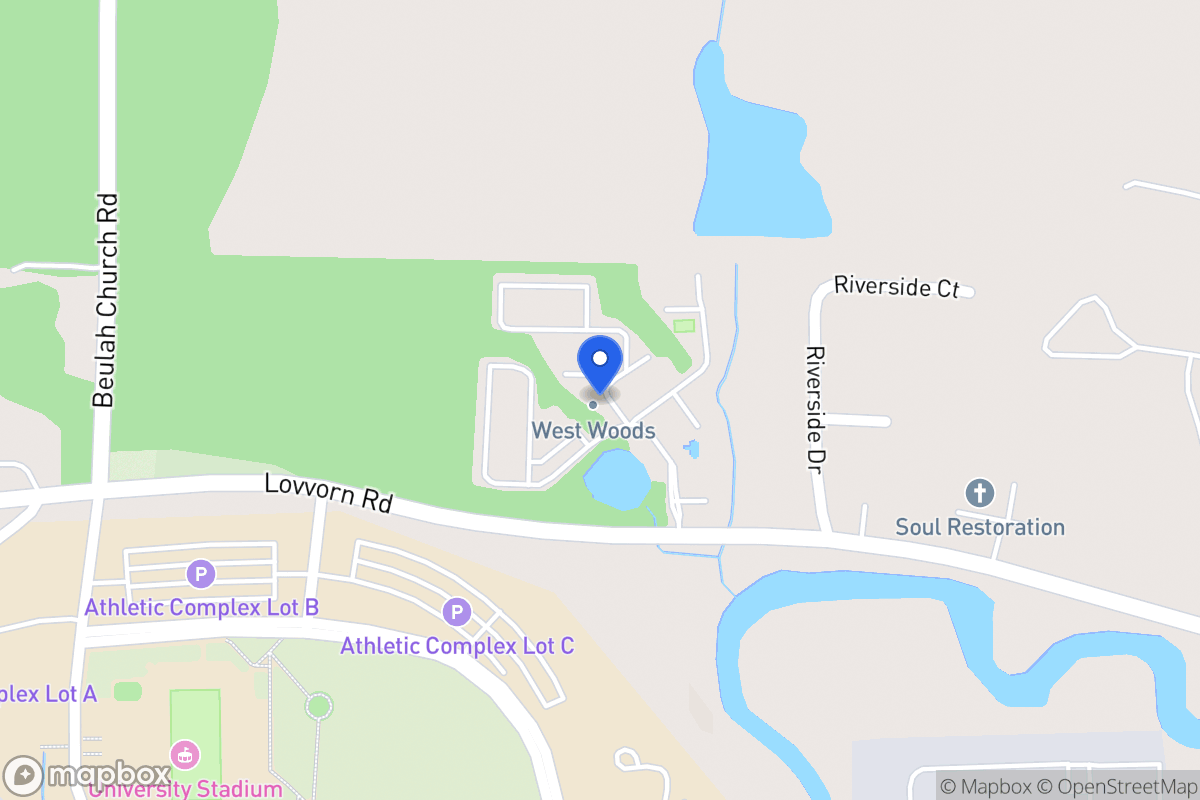 Map of 1321 Lovvorn Rd