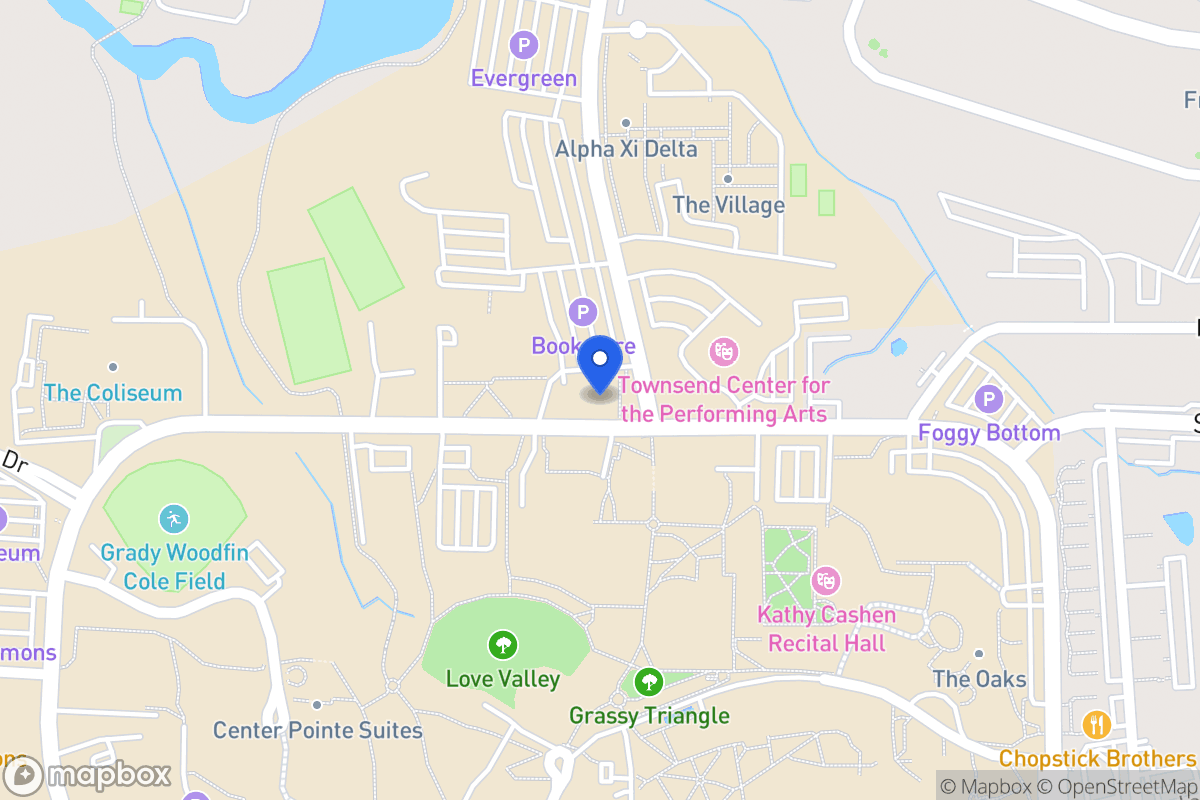 Map of University Dr
