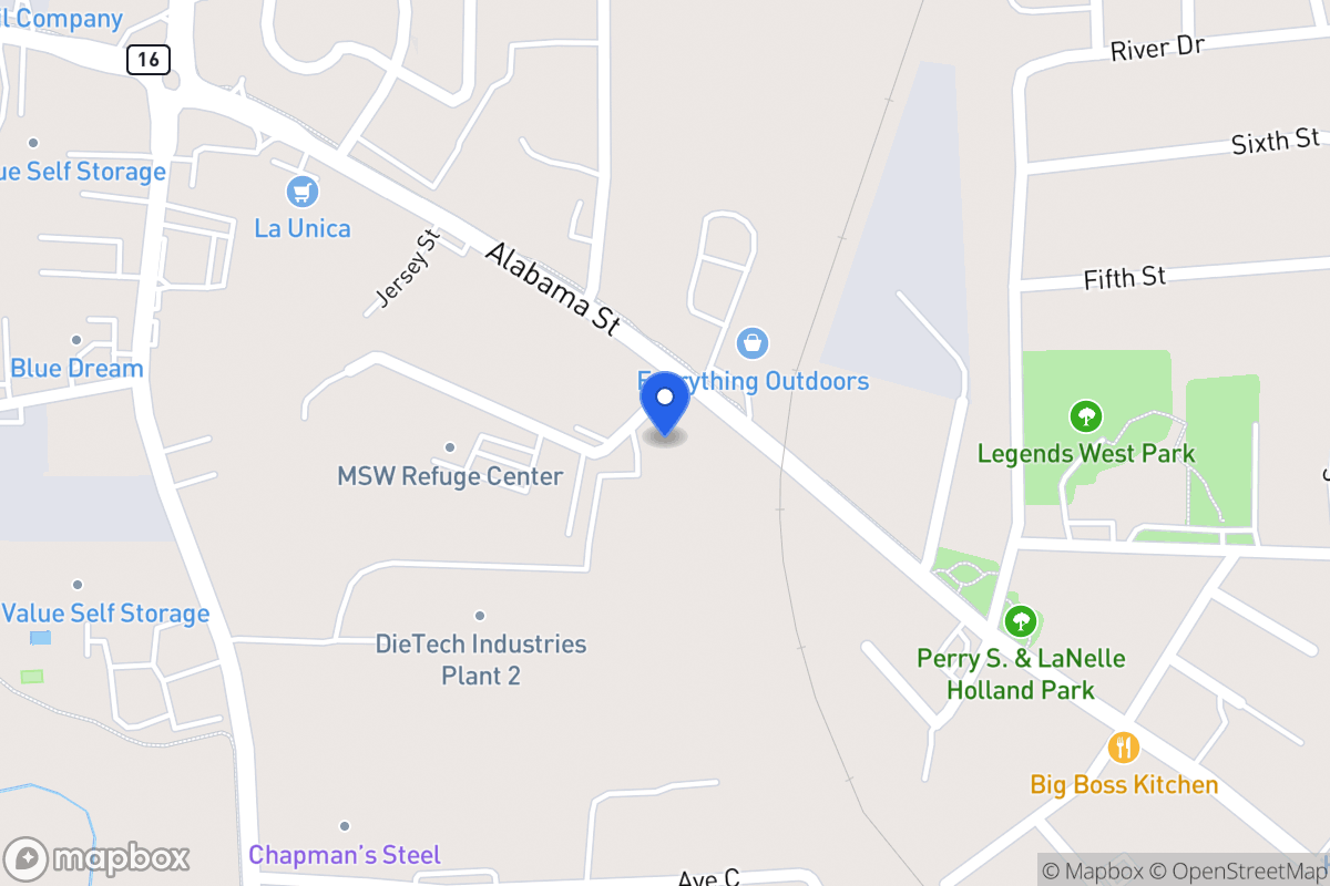 Map of 1014 Alabama St