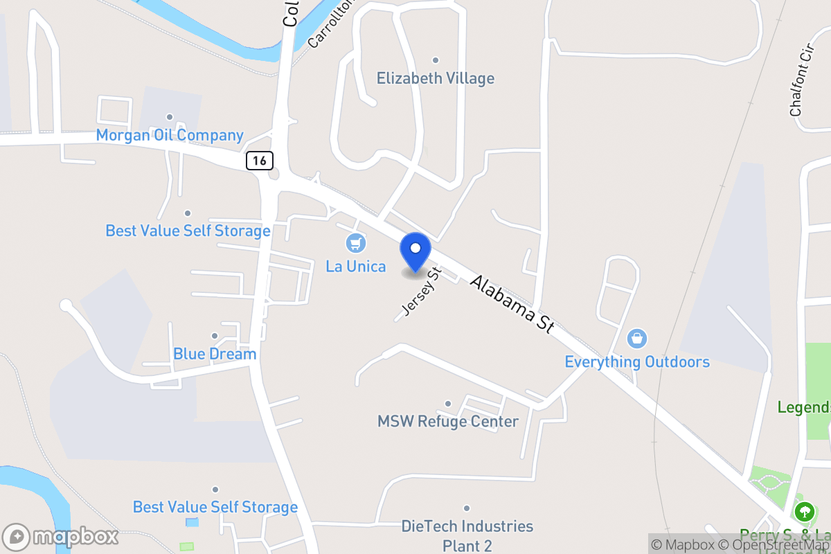 Map of 1058 Alabama St