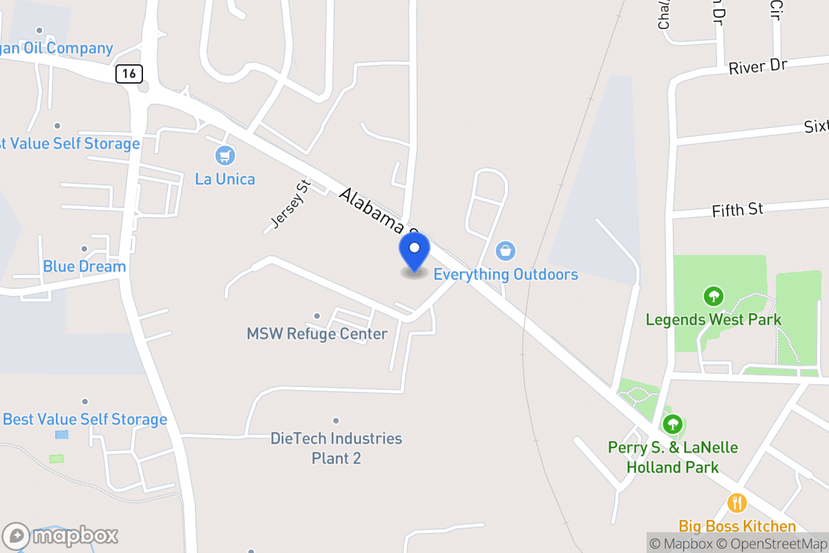 Map of 1028 Alabama St