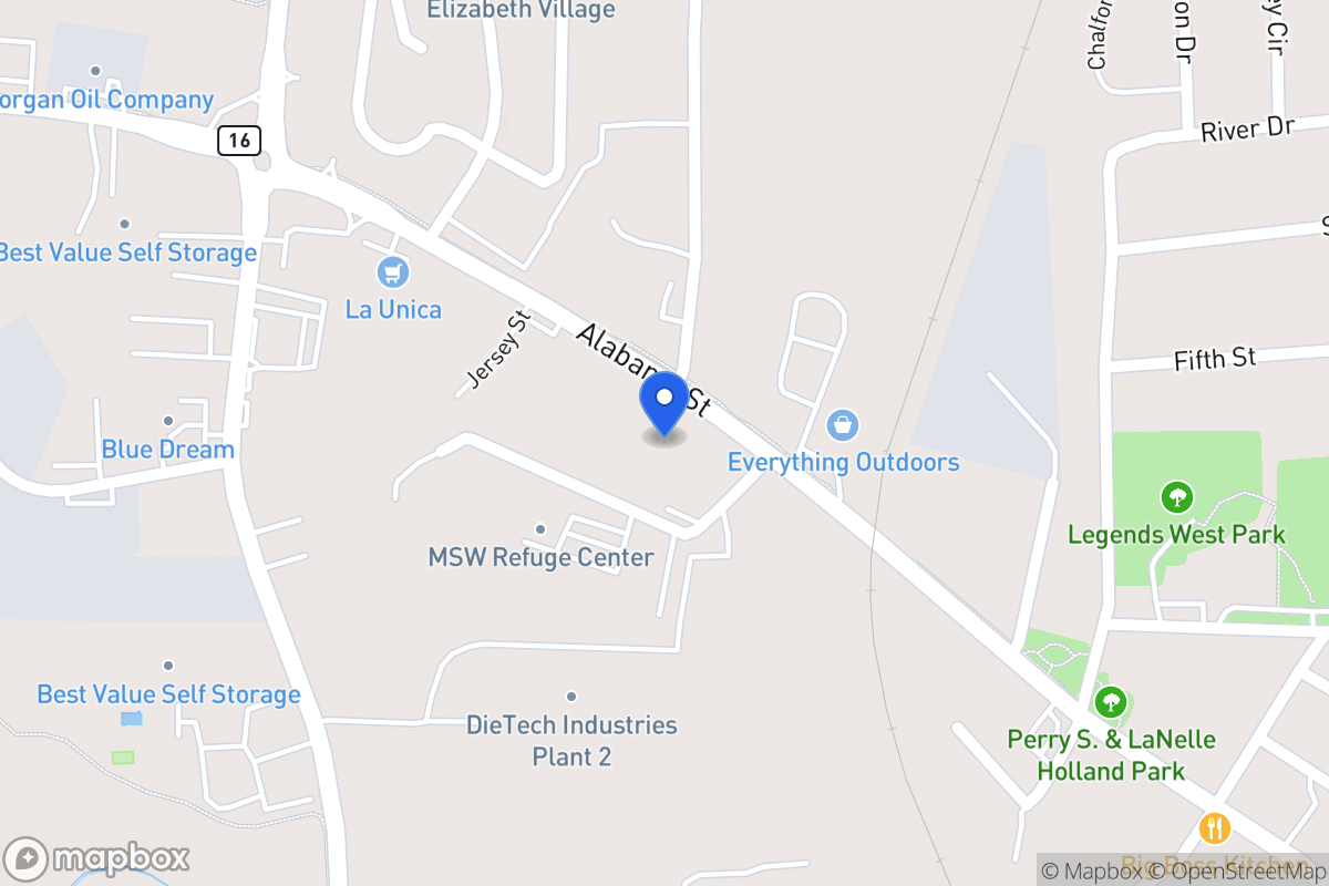 Map of 1030 Alabama St