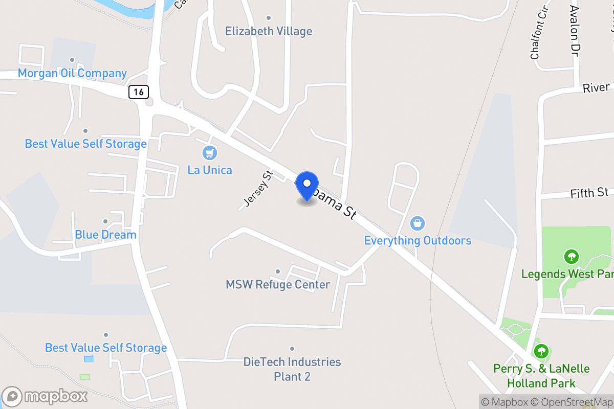 Map of 1040 Alabama St