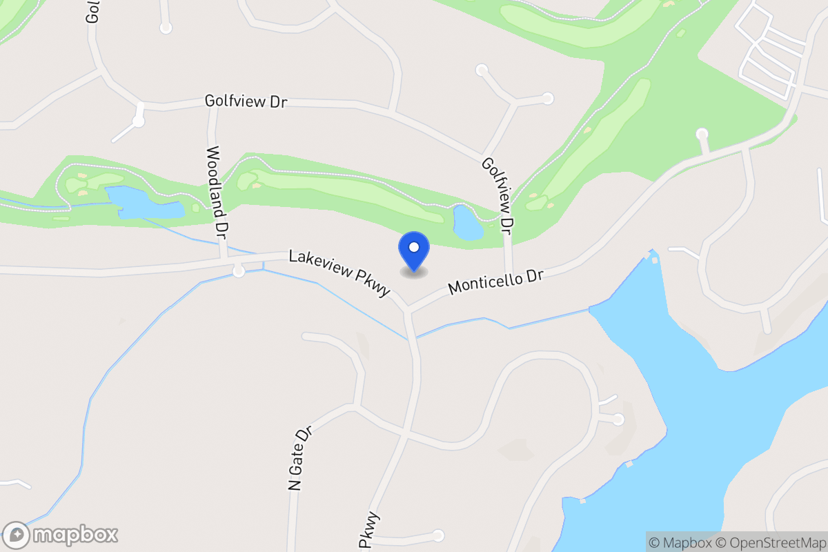 Map of 1035 Monticello Dr