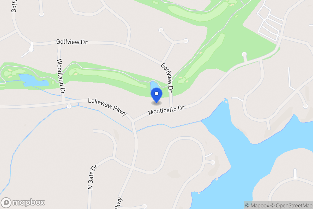 Map of 1037 Monticello Dr