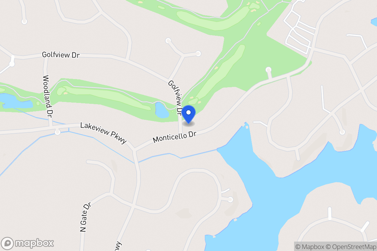 Map of 1039 Monticello Dr