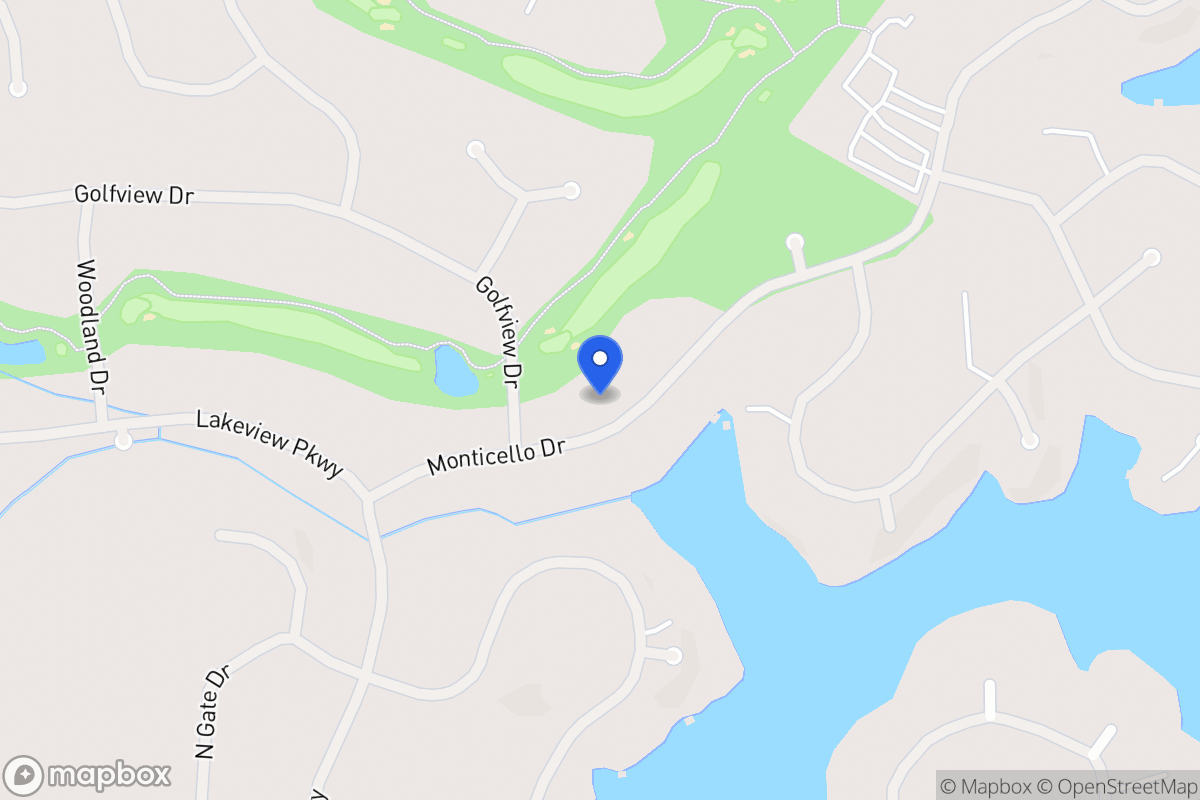 Map of 1041 Monticello Dr