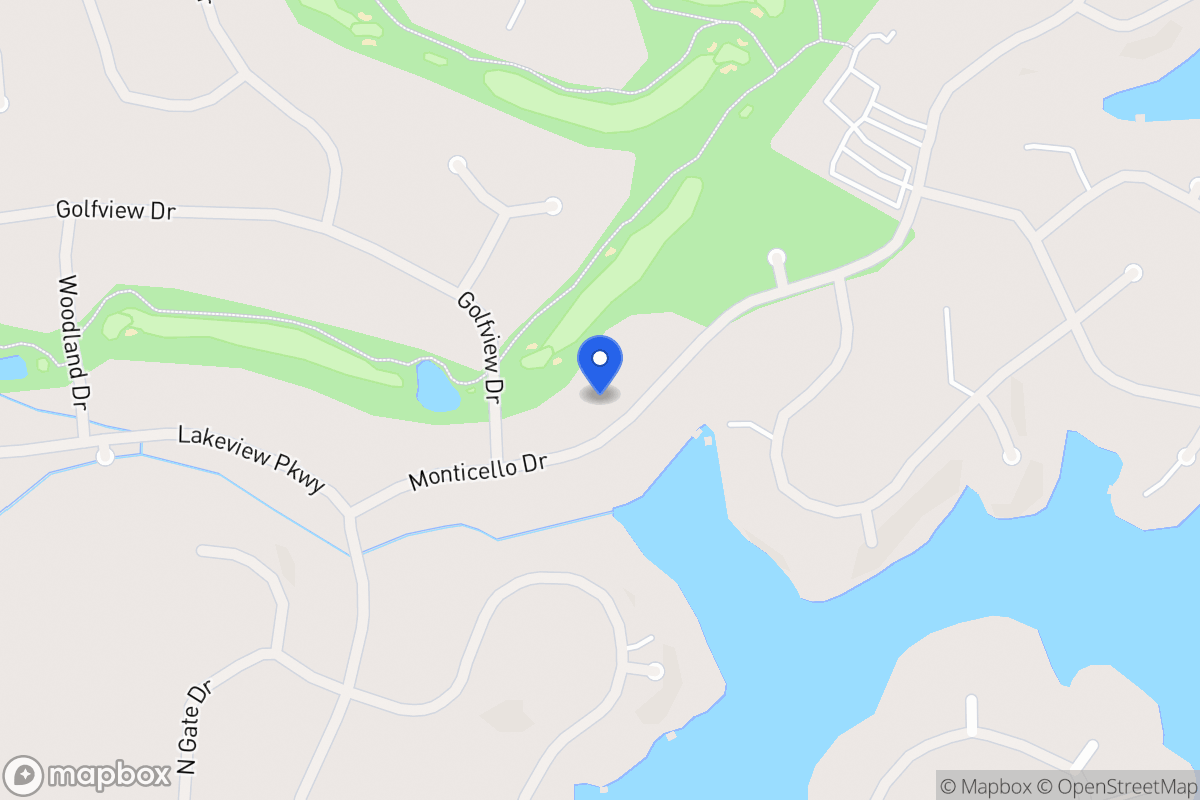 Map of 1042 Monticello Dr
