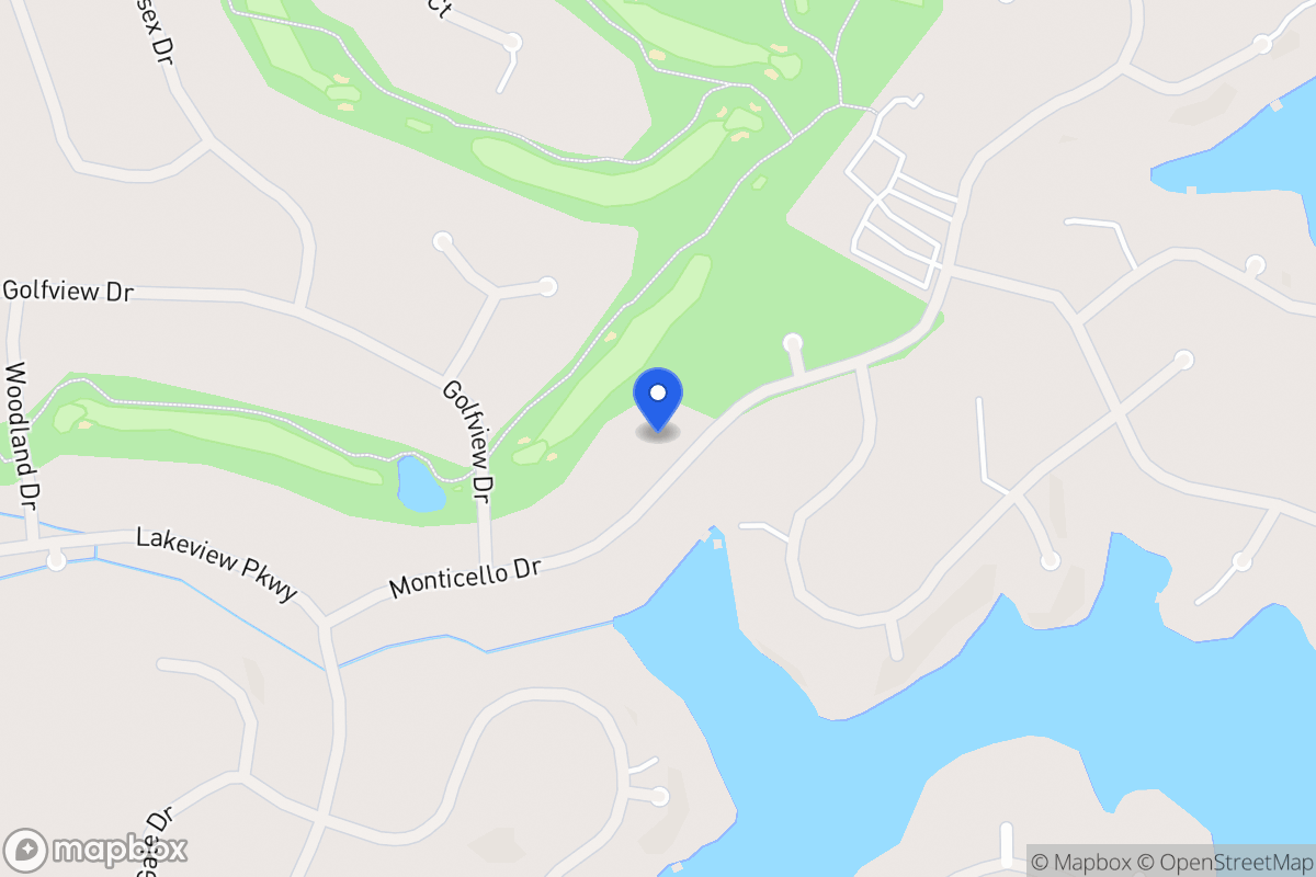 Map of 1045 Monticello Dr