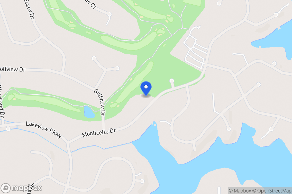 Map of 1046 Monticello Dr