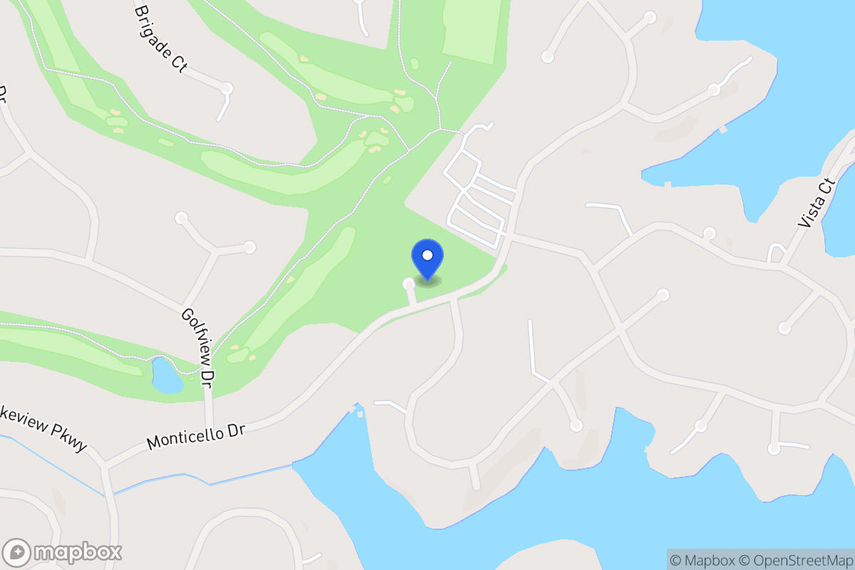 Map of 1053 Monticello Dr